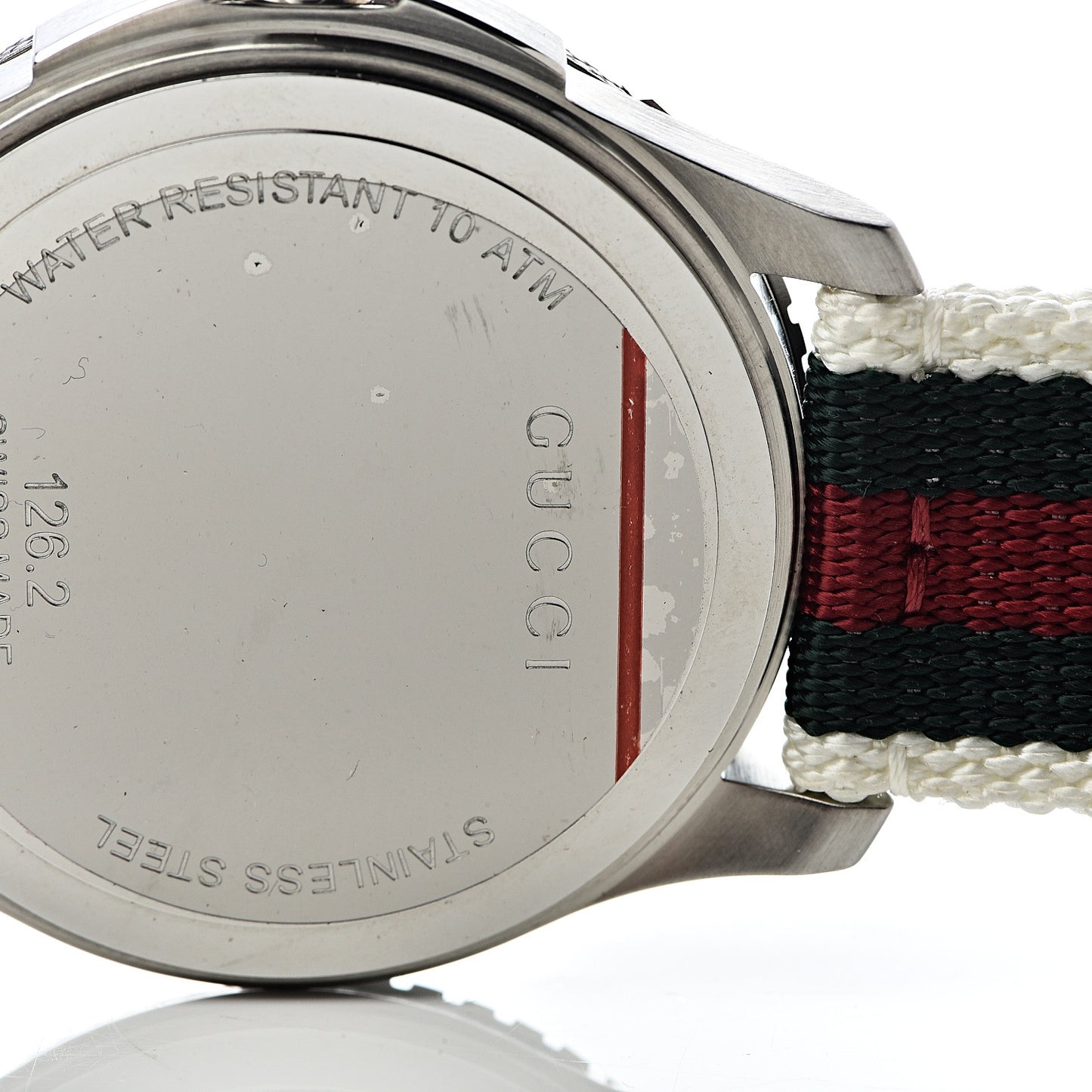 Stainless Steel Nylon 44mm Sport Quartz Watch White