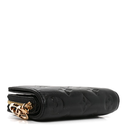 Louis Vuitton Lambskin Embossed Monogram Lou Coussin Wallet Black 4 of 7