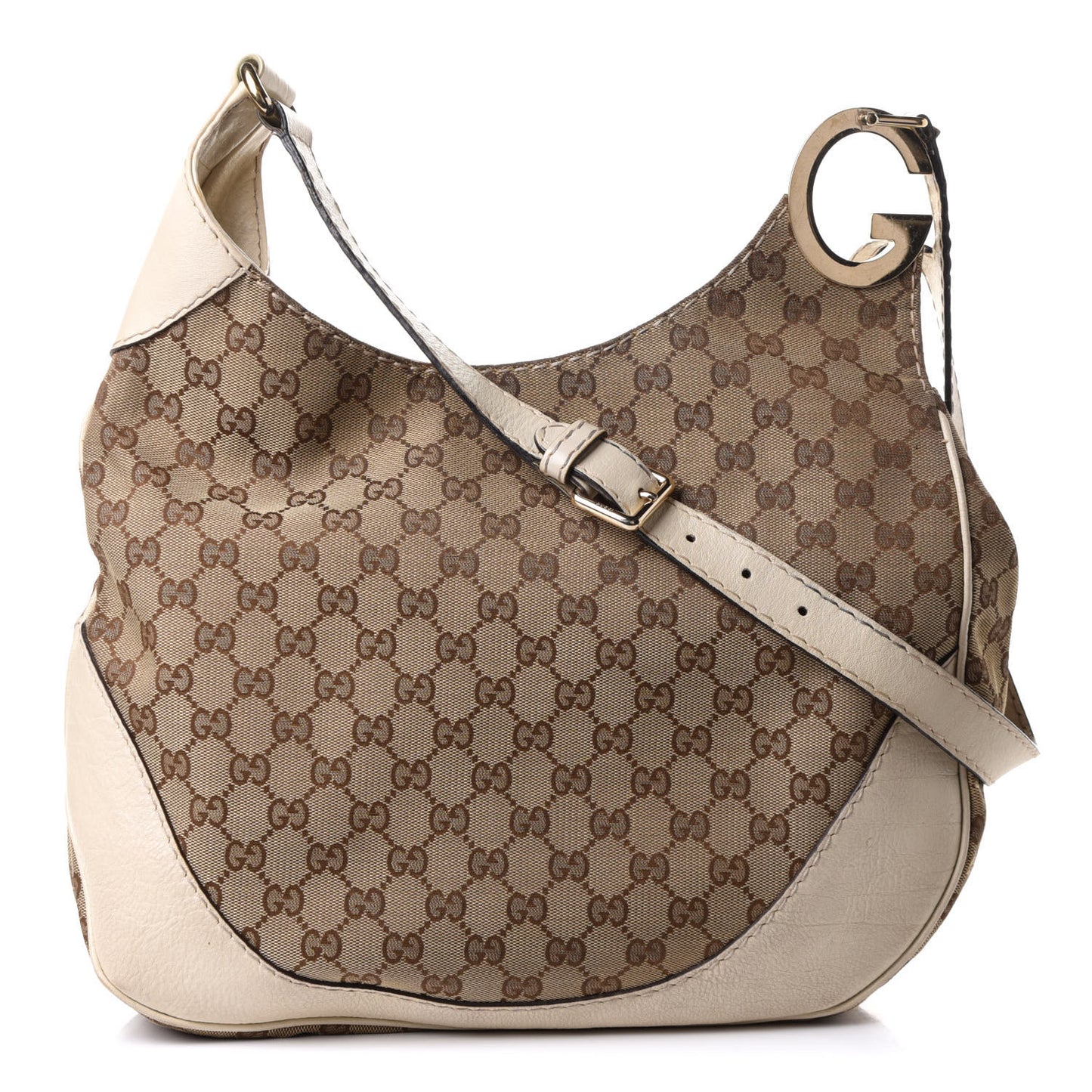 Monogram Medium Charlotte Hobo Off White