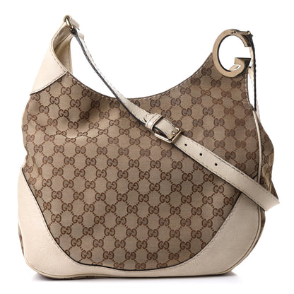 Gucci Monogram Medium Charlotte Hobo Off White 1 of 12