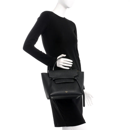 Celine Grained Calfskin Micro Belt Bag Black 3 of 8