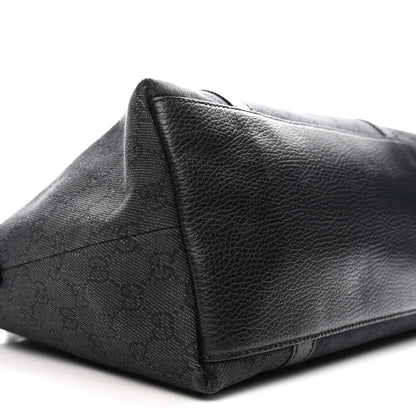 Gucci Nylon Monogram Medium GG Charm Dome Satchel Black 8 of 14