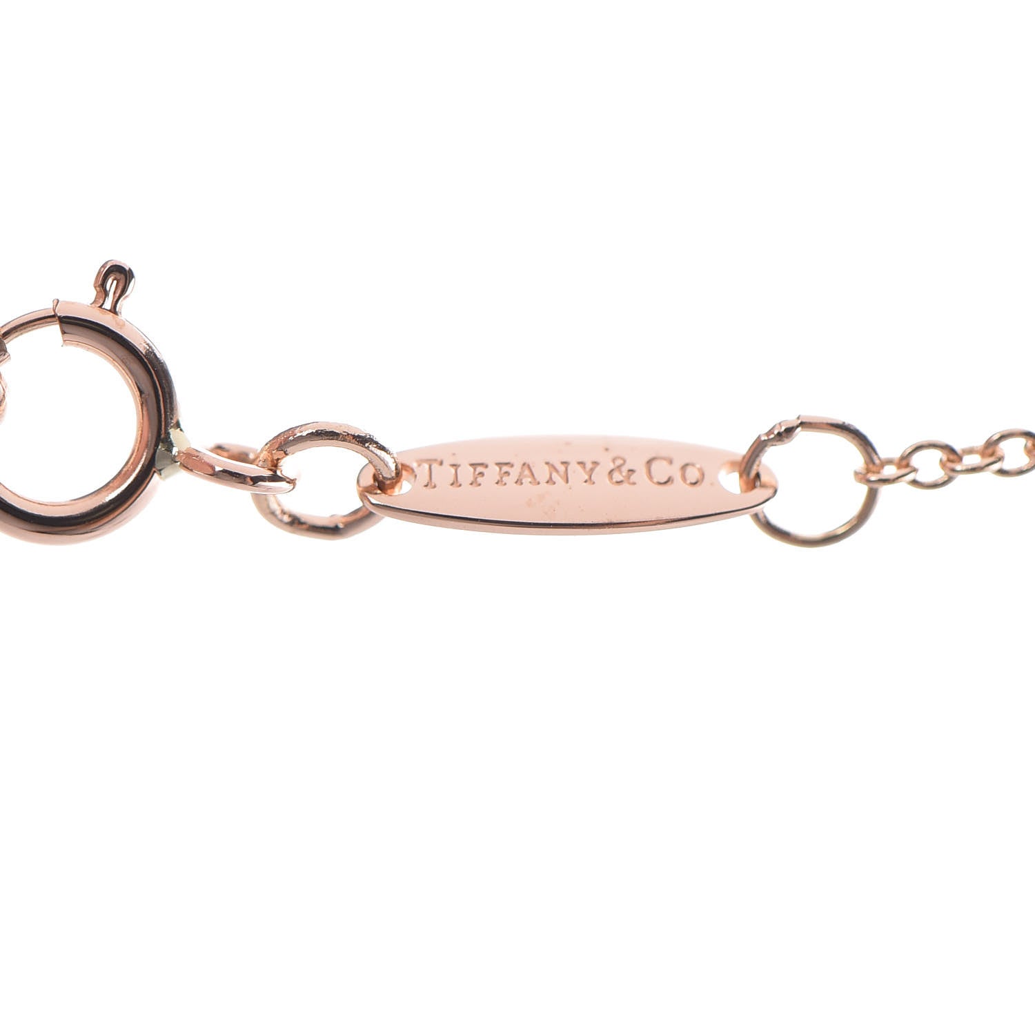 Tiffany 18K Rose Gold 9mm Elsa Peretti Bean Pendant Necklace 6 of 8