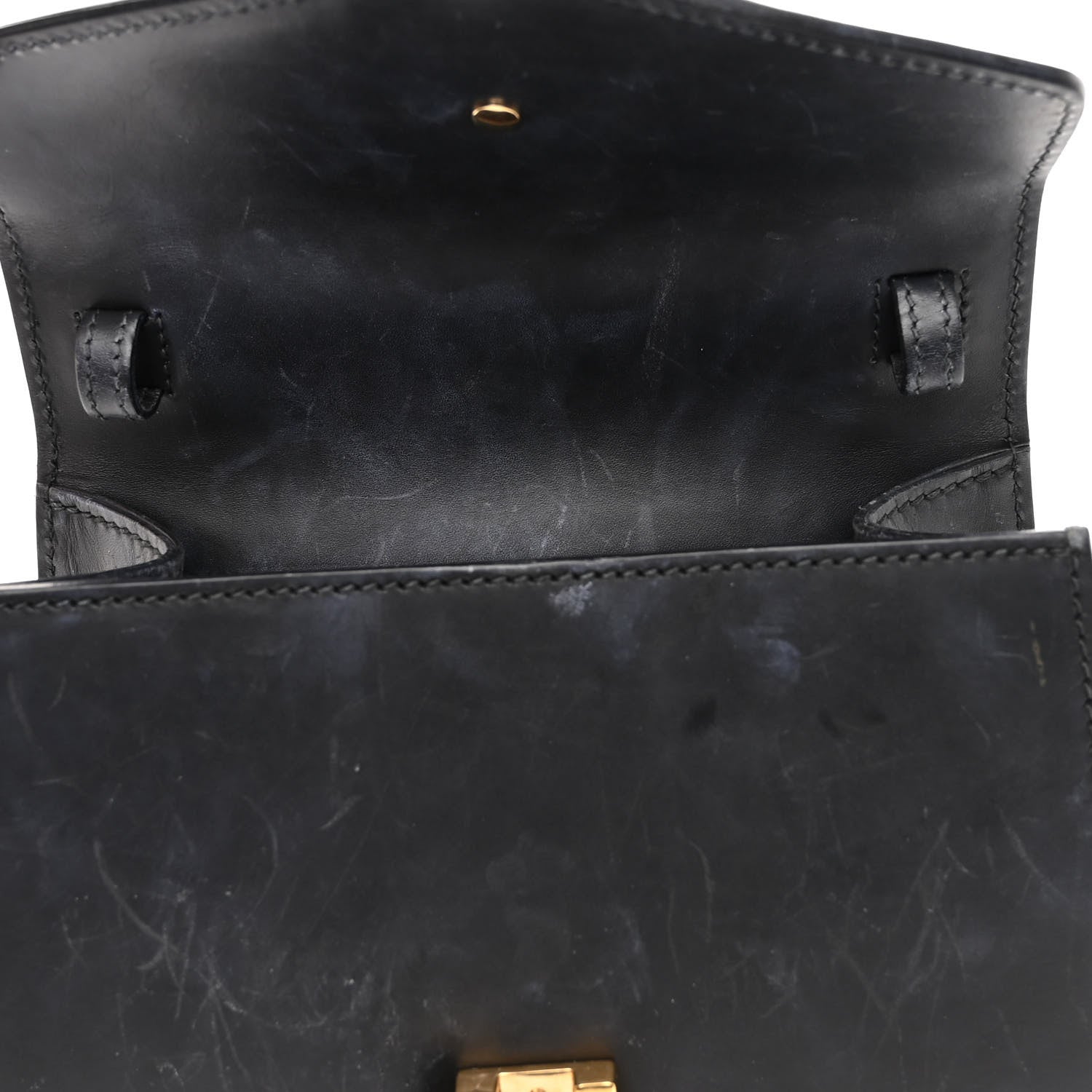 Gucci Calfskin Mini Sylvie Top Handle Bag Black 13 of 13