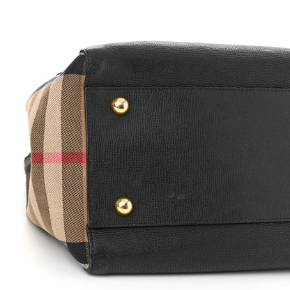 Burberry Grainy Calfskin House Check Small Canterbury Black 9 of 18