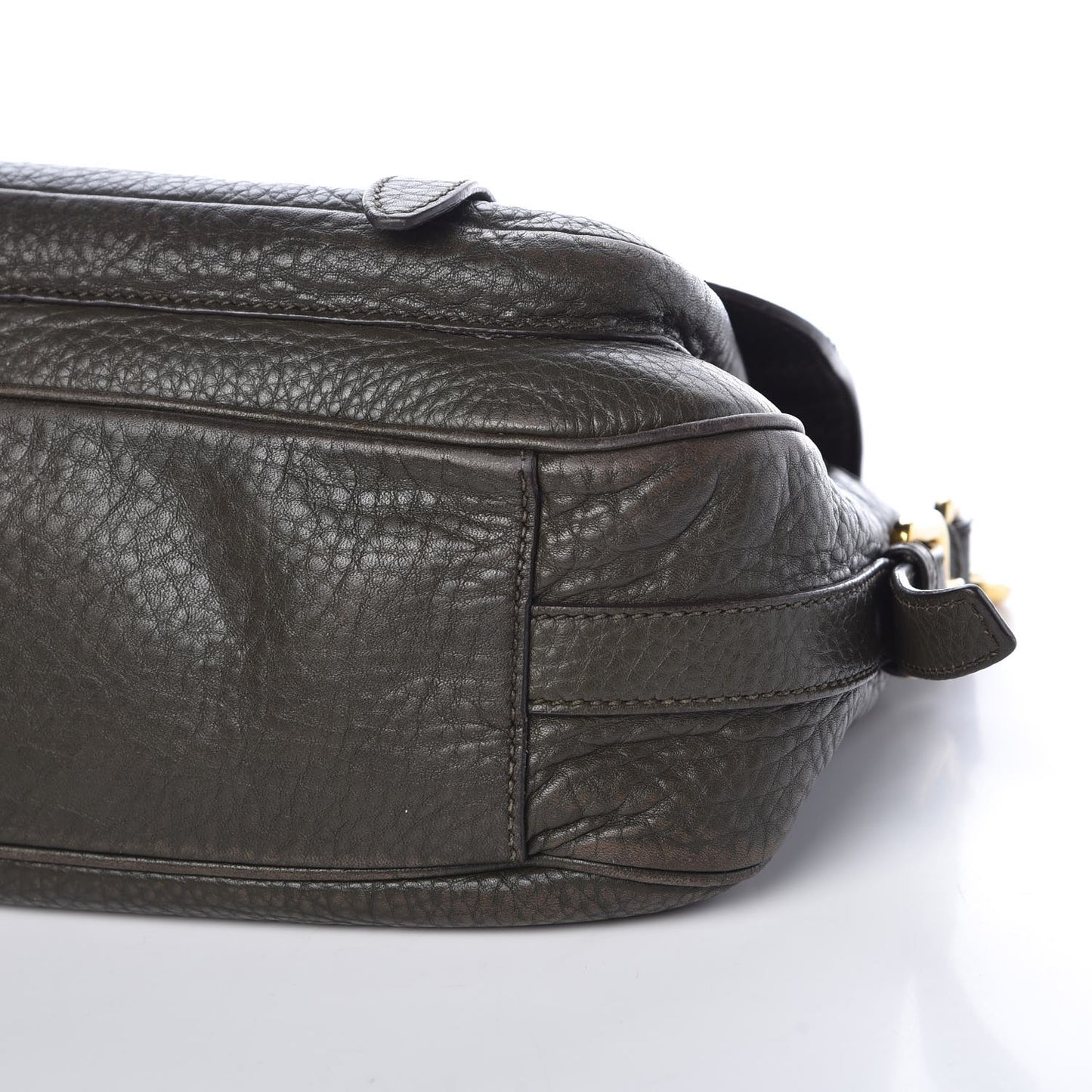 Vitello Daino Messenger Bag Green