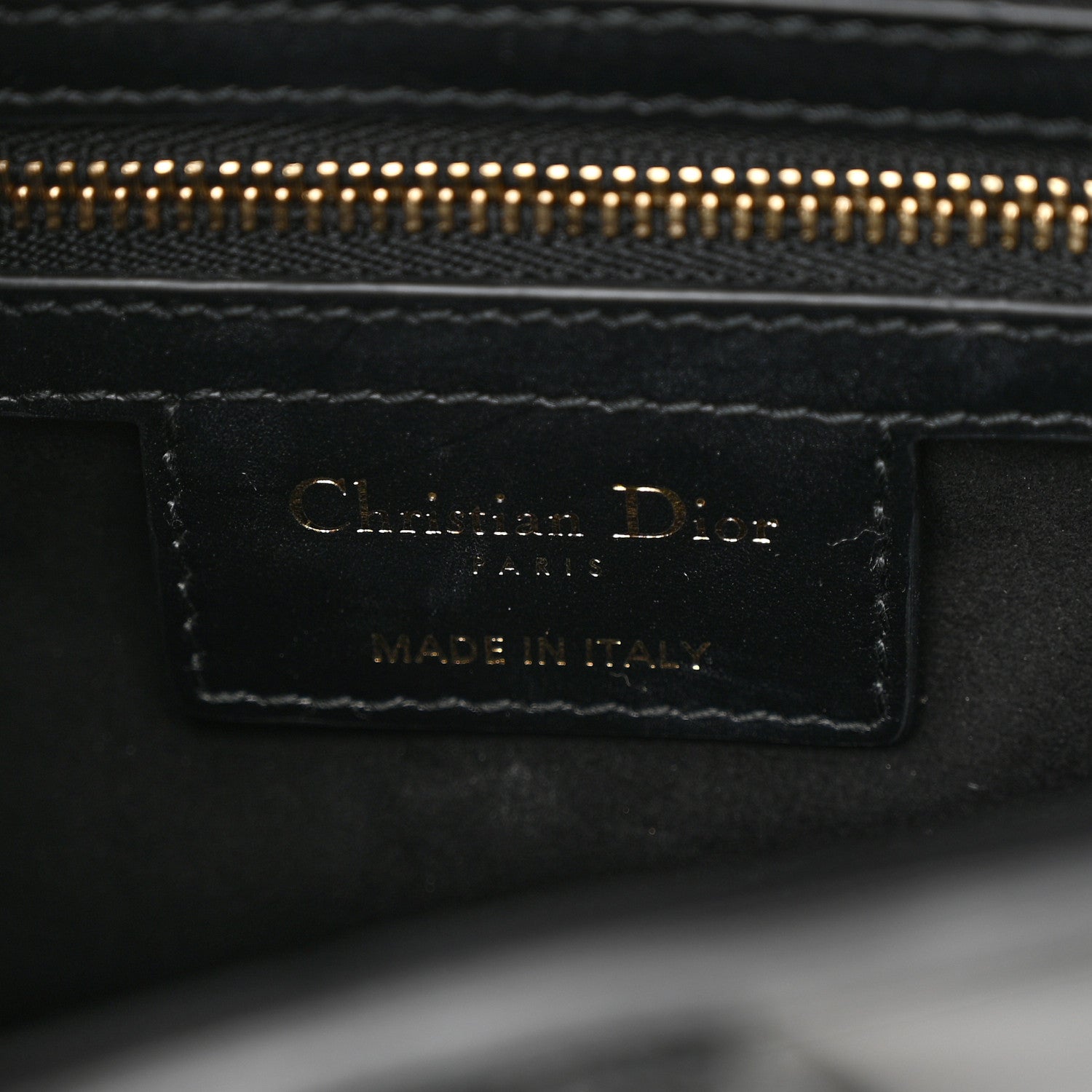Christian Dior Calfskin Pom Pom Saddle Bag Black 6 of 10