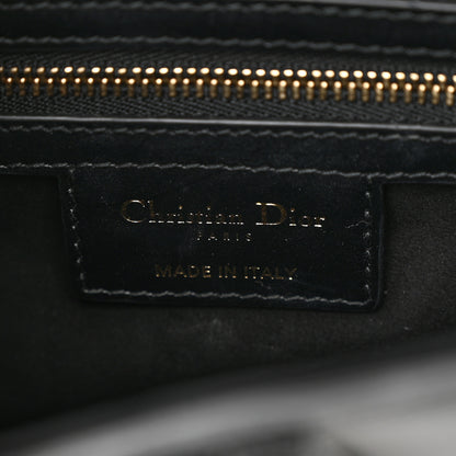 Christian Dior Calfskin Pom Pom Saddle Bag Black 6 of 10