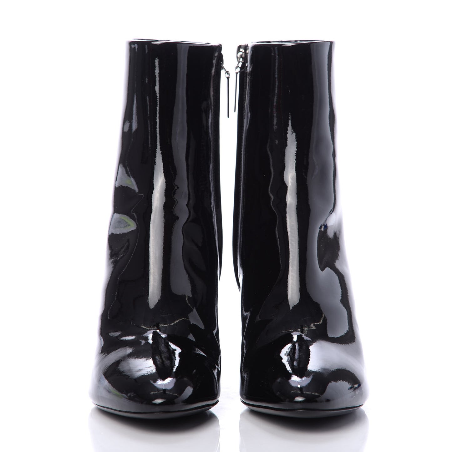 Patent Loulou Ankle Zip Boot 37.5 Black