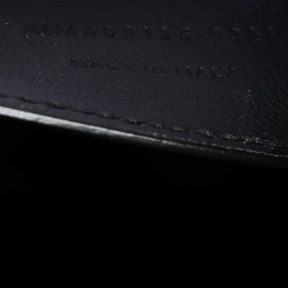 Saint Laurent Grain De Poudre Textured Mixed Matelasse Triquilt Medium Monogram Satchel Black 8 of 11