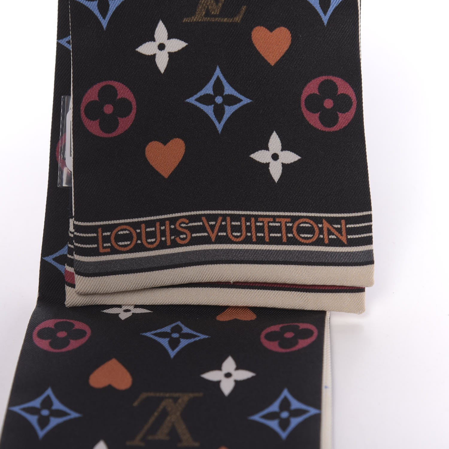 Louis Vuitton Silk Game On Bandeau Black White 2 of 4