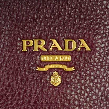 Prada Vitello Daino Tote Granato 8 of 8