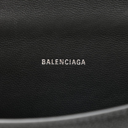 Balenciaga Grained Calfskin Hourglass Top Handle Bag XS Black 10 of 11