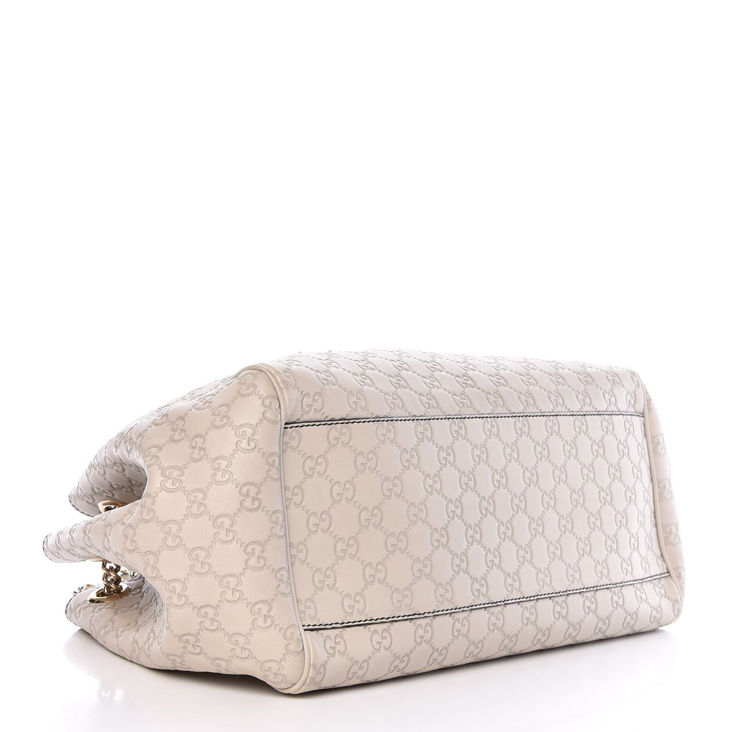 Gucci Guccissima Signature Medium Emily Shoulder Bag Mystic White 4 of 11