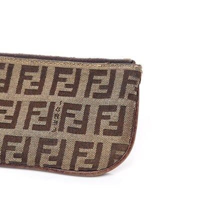 Fendi Zucchino Coin Pouch Key Case Beige 8 of 10
