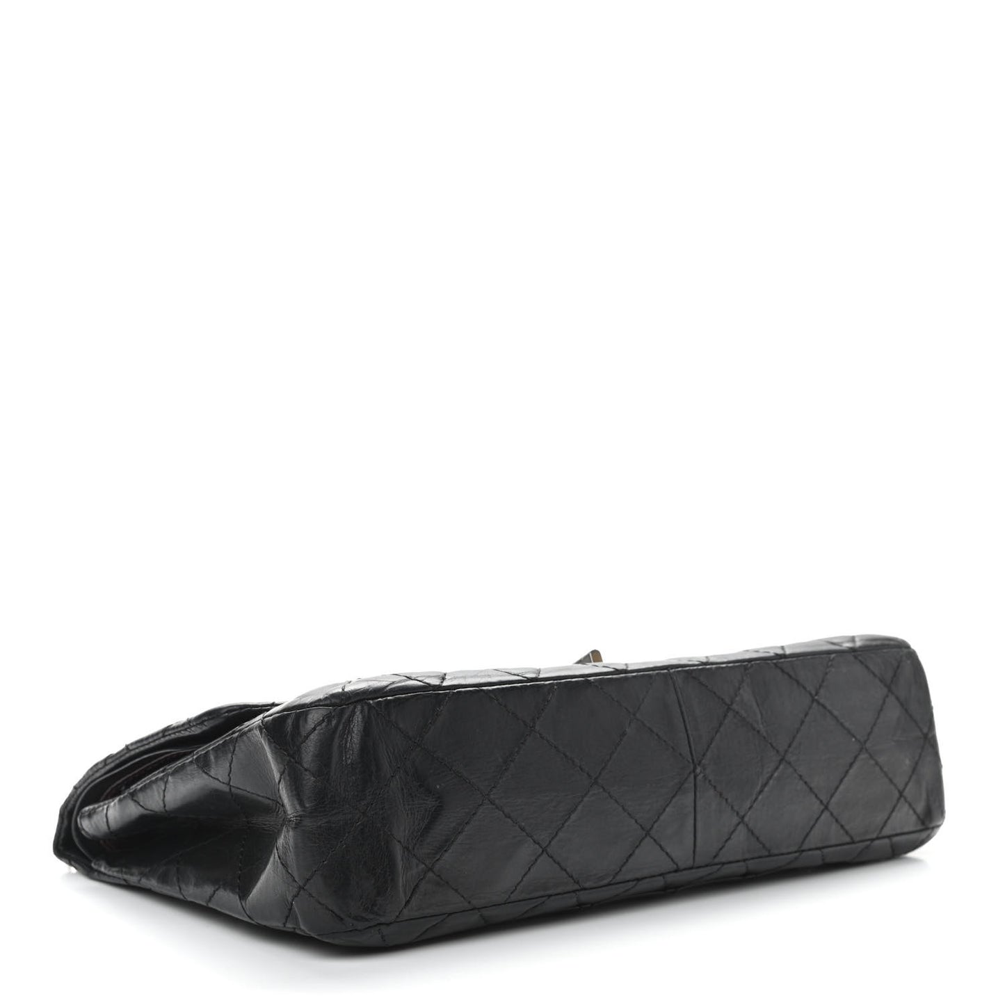 Aged Calfskin Quilted 50th Anniversary 2.55 Reissue 227 Flap Black