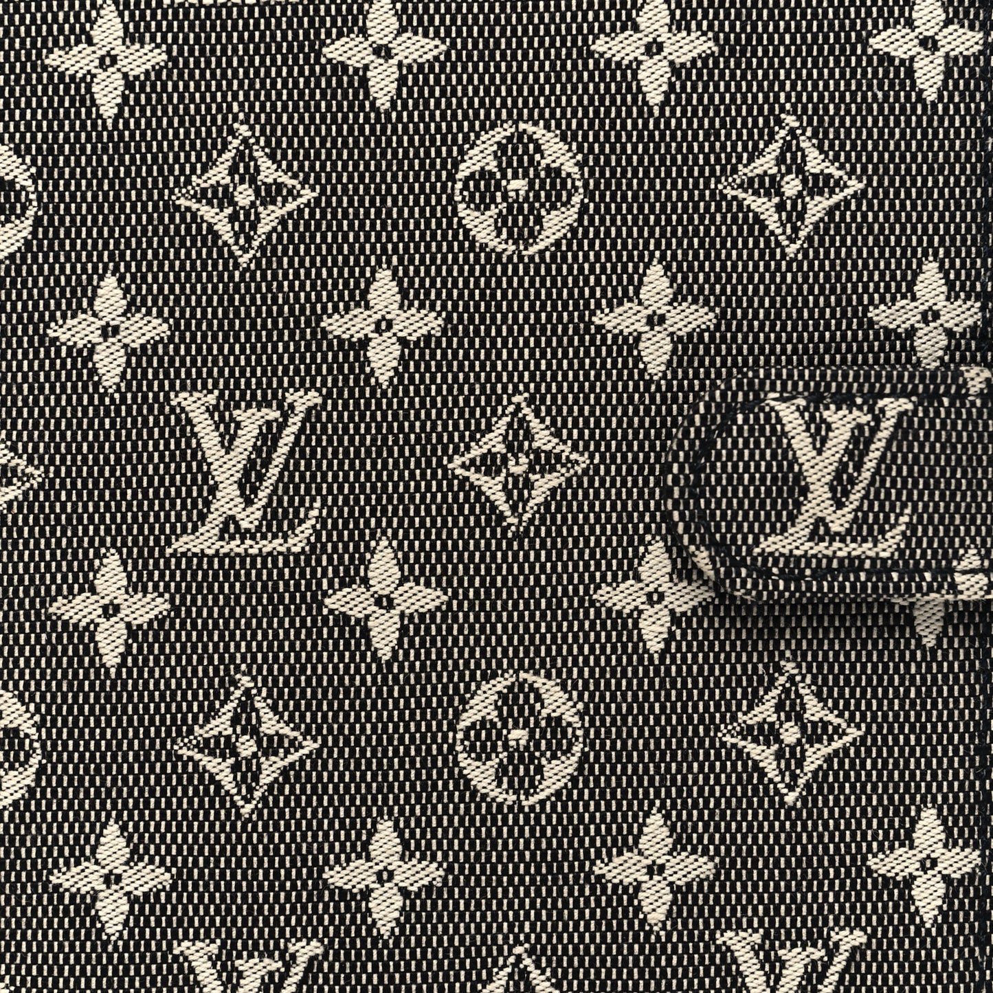 Mini Monogram Small Ring Agenda Cover Black