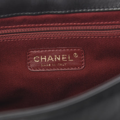 Chanel Aged Calfskin Quilted Medium Pondichery Flap Black 5 of 9