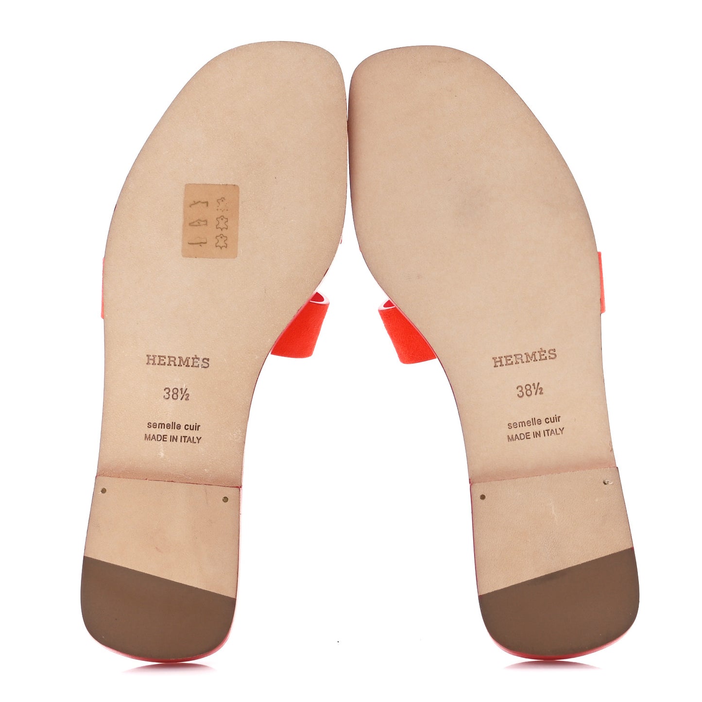 Suede Goatskin Oran Sandals 38.5 38.5 Rouge Vif