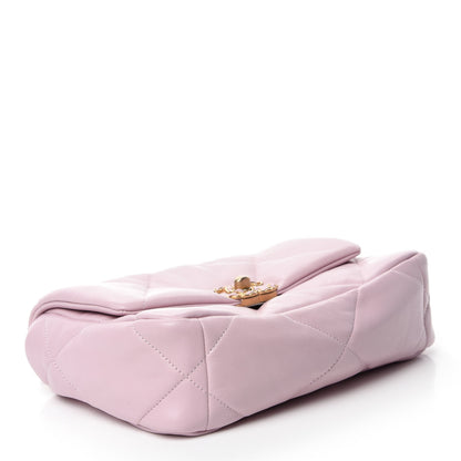 Chanel Lambskin Quilted Medium 19 Flap Light Pink 4 of 11