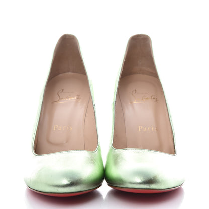 Christian Louboutin Metallizzato Nappa Fifi 80 Pumps 38 Verde 2 of 12