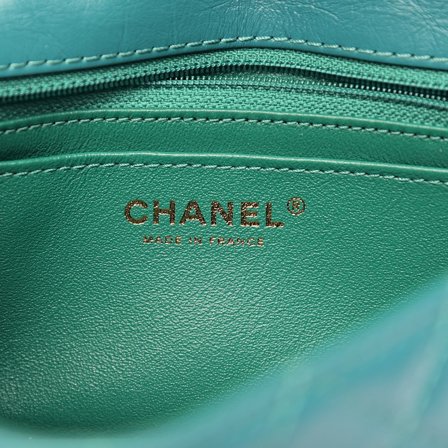Aged Calfskin Quilted 2.55 Reissue Mini Flap Green