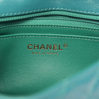 Chanel Aged Calfskin Quilted 2.55 Reissue Mini Flap Green 6 of 11