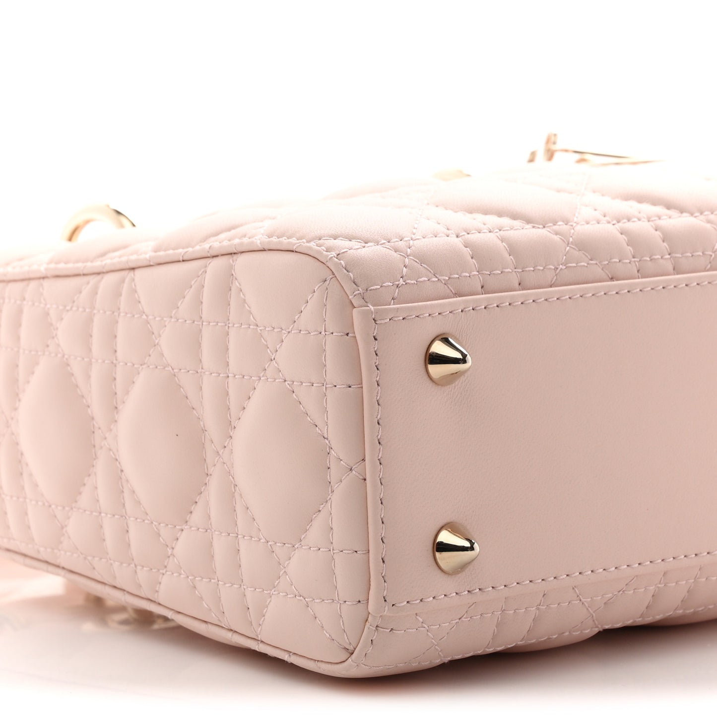 Lambskin Cannage Small My ABCDior Lady Dior Powder Pink