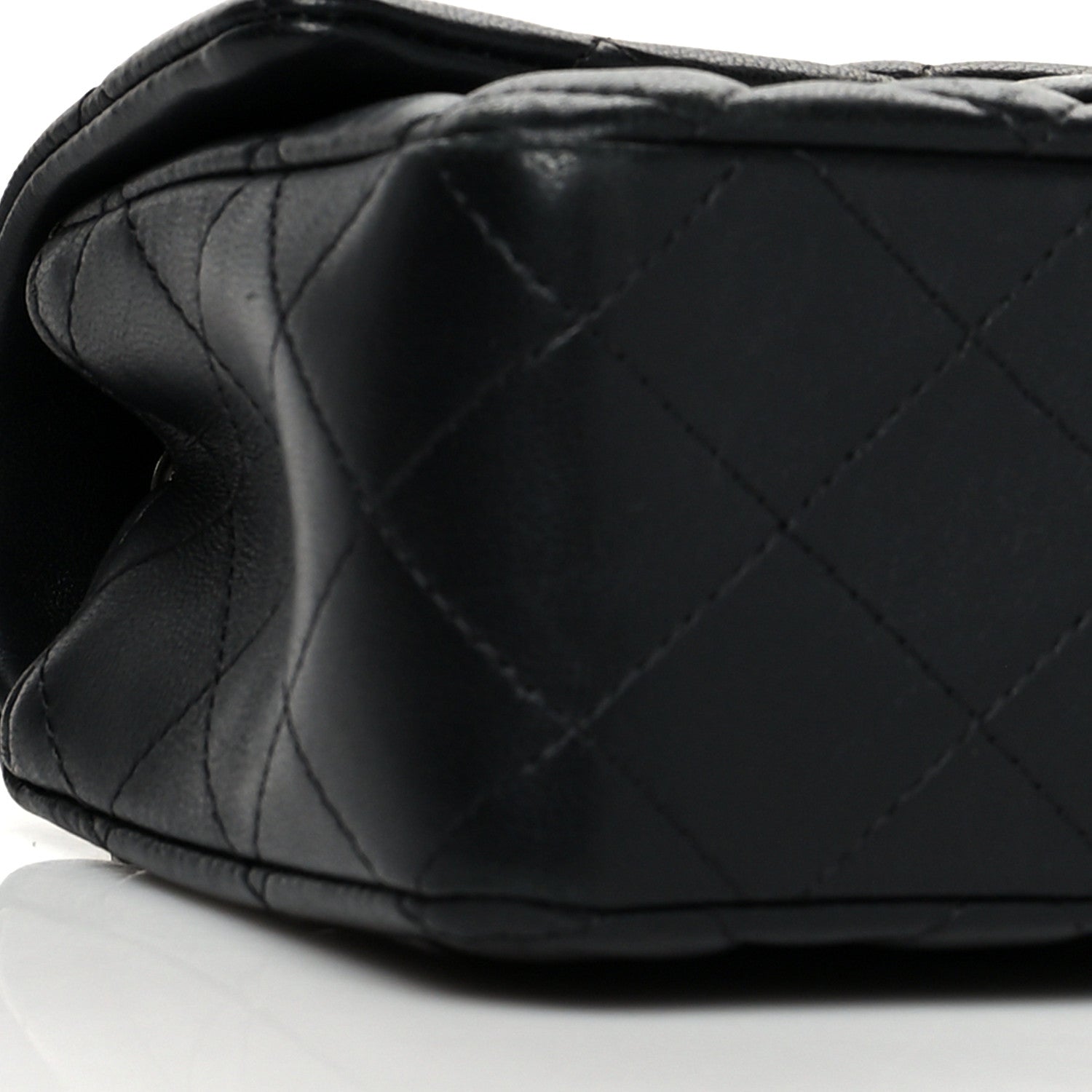 Chanel Lambskin Quilted Mini Rectangular Flap Black 9 of 11