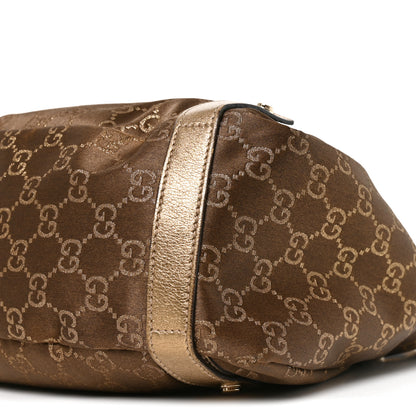Gucci Satin Monogram Medium Abbey Shoulder Bag Bronze 10 of 10