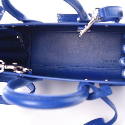 Saint Laurent Calfskin Crocodile Embossed Nano Sac De Jour Royal Blue 5 of 7