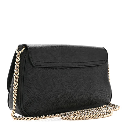 Gucci Pebbled Calfskin Medium Soho Flap Crossbody Black 3 of 11