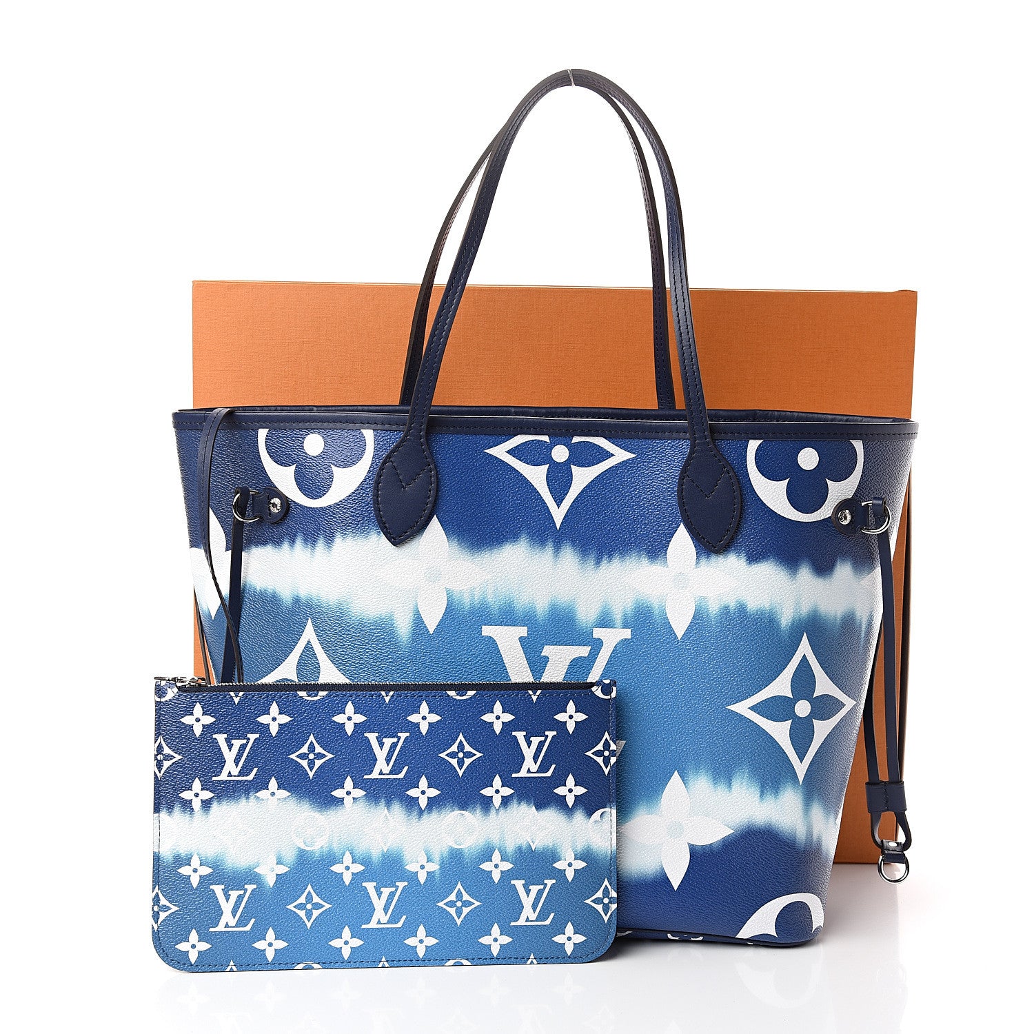 Louis Vuitton Monogram Escale Neverfull MM Blue 11 of 11