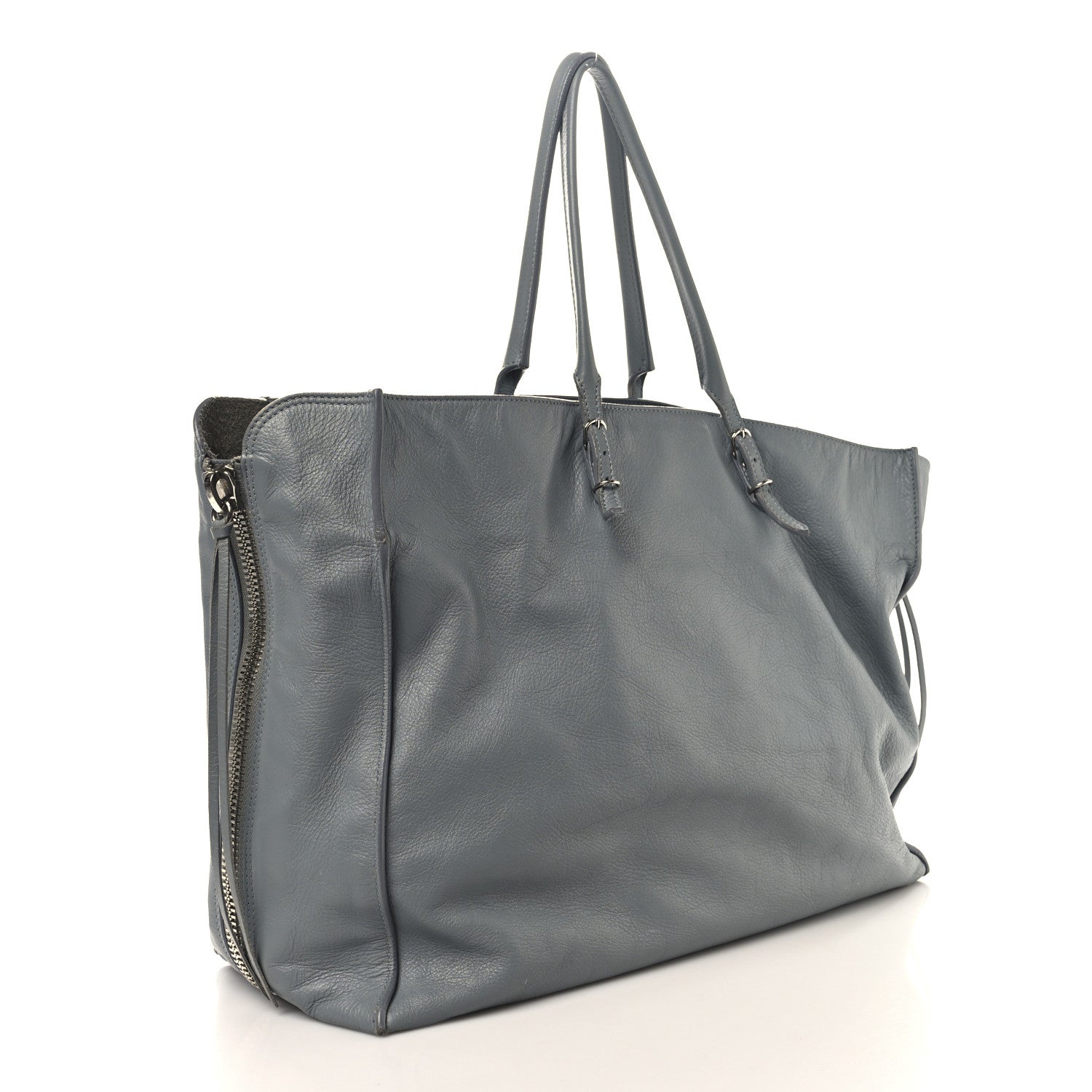 Balenciaga Veau Papier A4 Zip Around Tote Grey 3 of 14