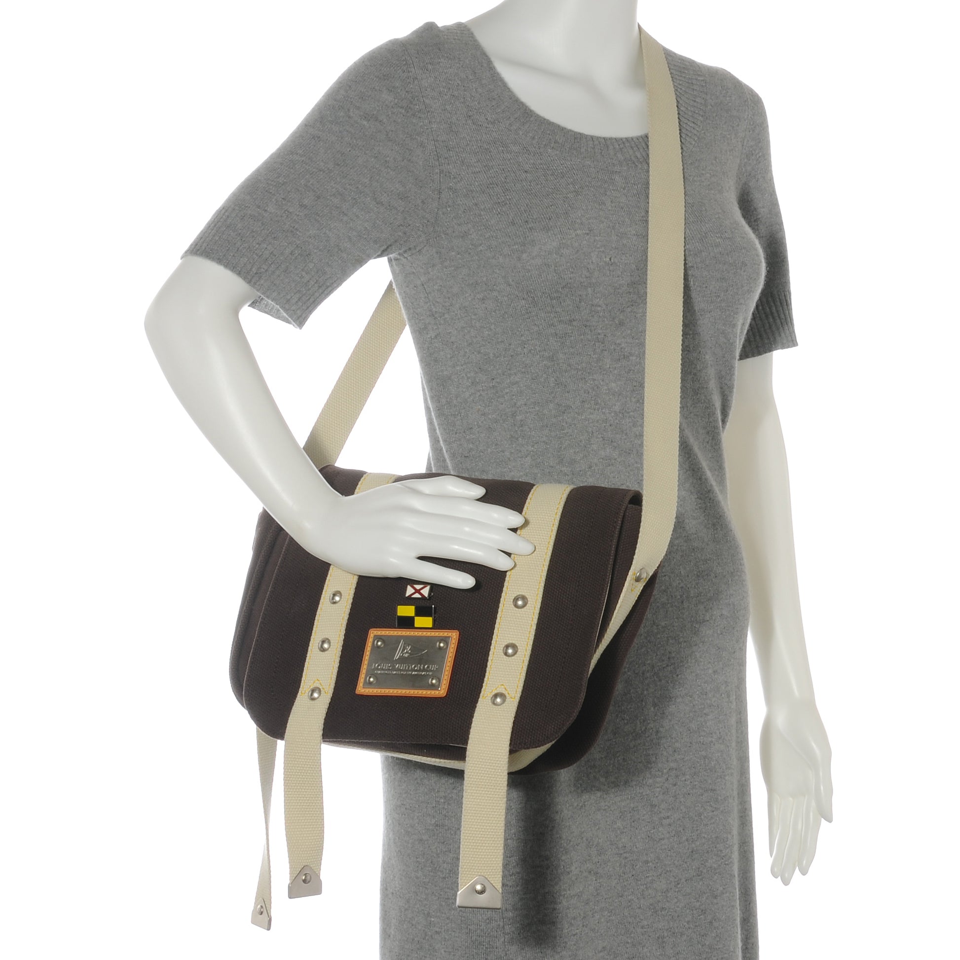 Louis Vuitton Antigua Cup Messenger Bag Brown 2 of 7