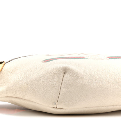 Gucci Grained Calfskin Logo Belt Bag White 9 of 10