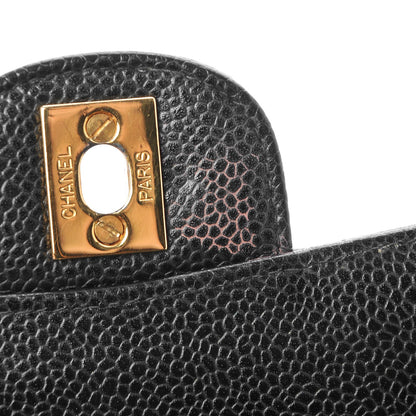 Chanel Caviar Quilted Medium Double Flap Black 7 of 10