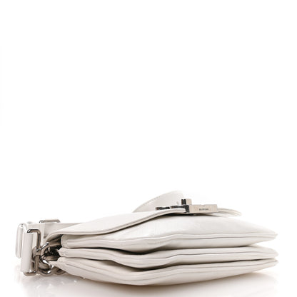 Balenciaga Peach Calfskin Small BB Soft Flap Bag Optic White 4 of 10