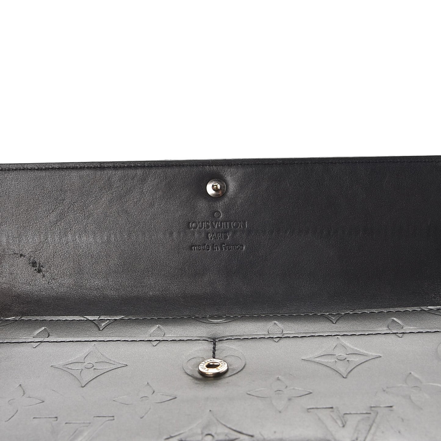 Mat Monogram Sarah Wallet Gris