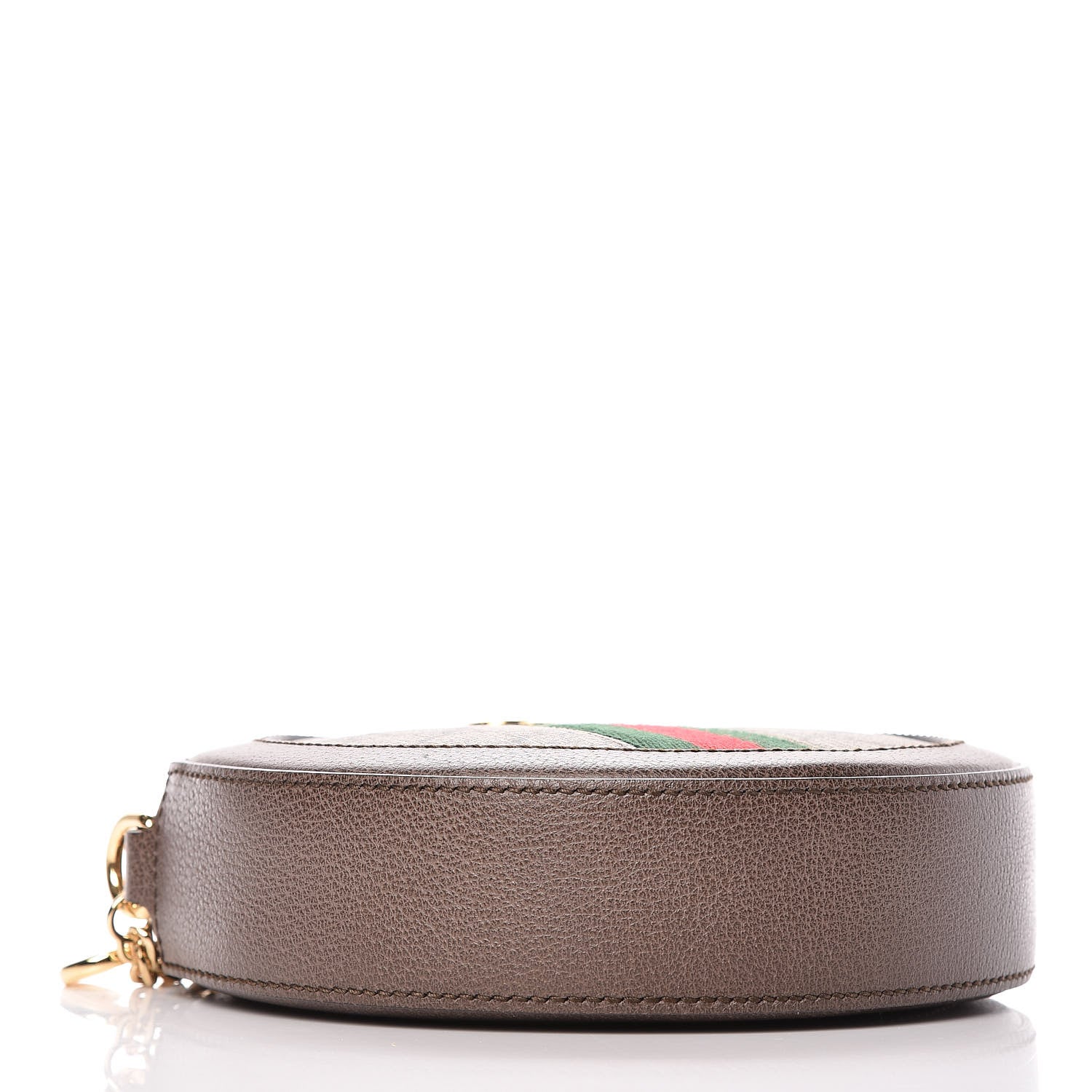 Gucci GG Supreme Monogram Web Mini Ophidia Round Shoulder Bag Brown 4 of 7