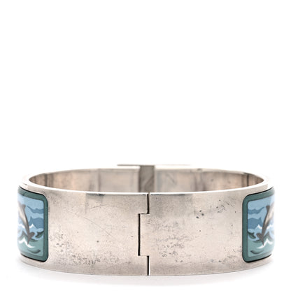 Hermes Enamel Printed Wide Dolphins Clic Clac Bracelet PM 3 of 5