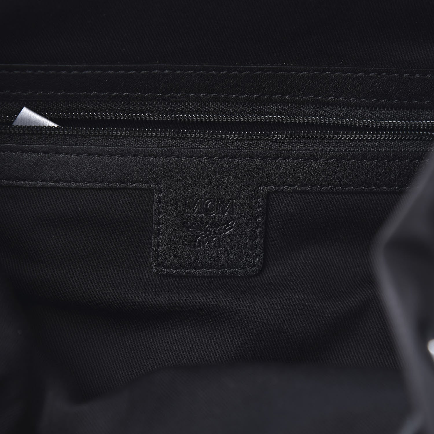 MCM Nylon Monogram Small Tivitat Two-Pocket Backpack Black 5 of 10
