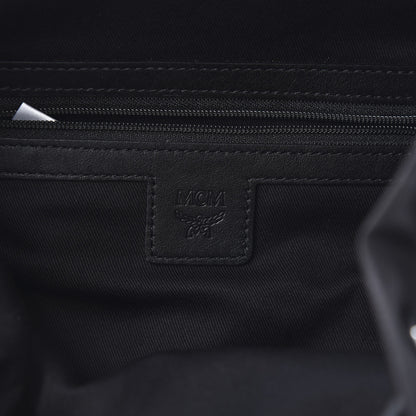 MCM Nylon Monogram Small Tivitat Two-Pocket Backpack Black 5 of 10