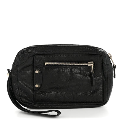Balenciaga Agneau Arena Classic Hardware Grip Wallet Black 1 of 9
