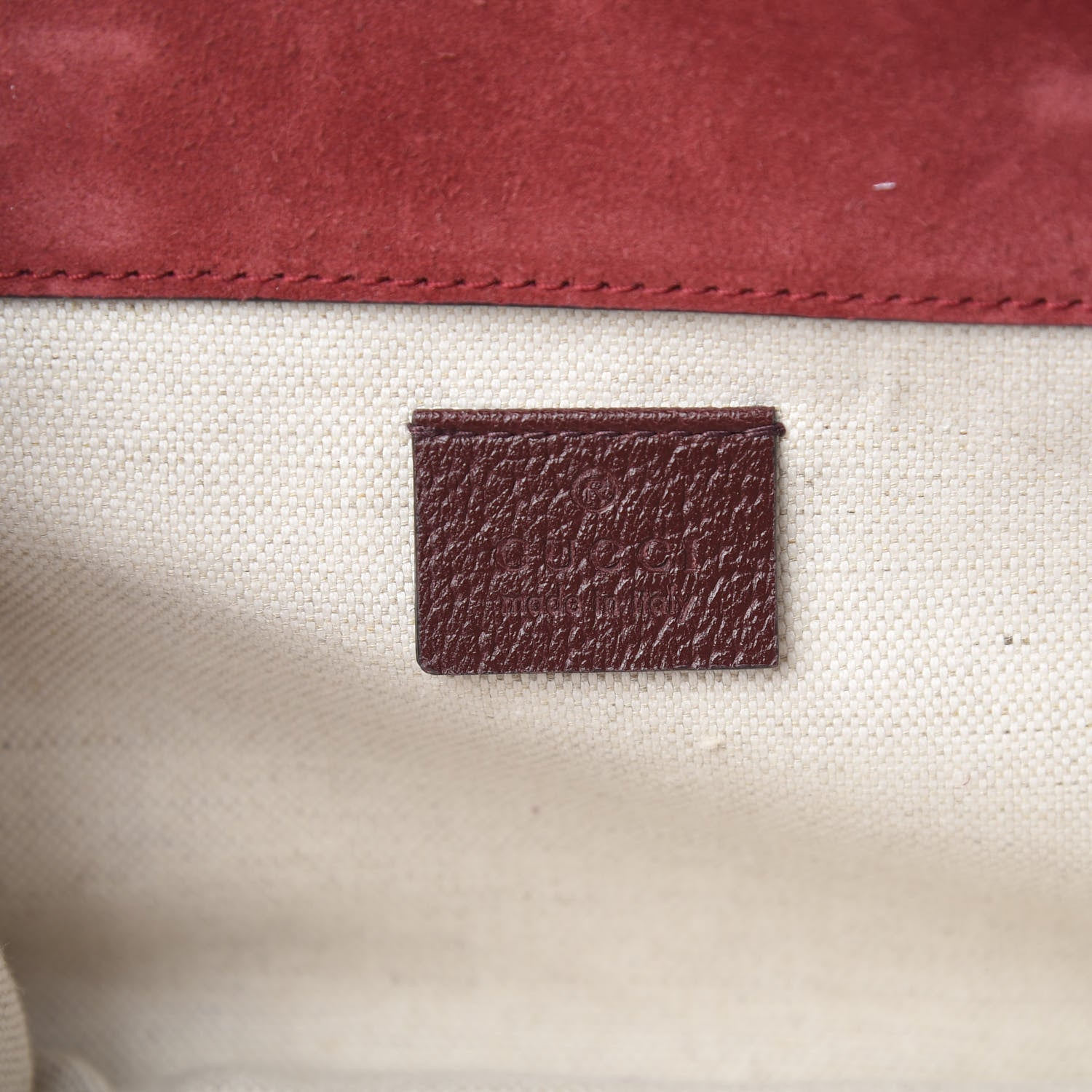Gucci Suede Web Small Neo Vintage Double Flap Messenger Bag Romantic Cherry Chardonnay 5 of 9