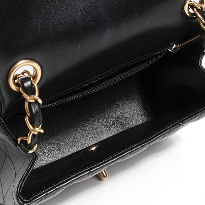 Chanel Lambskin Quilted Mini Square Flap Black 5 of 9