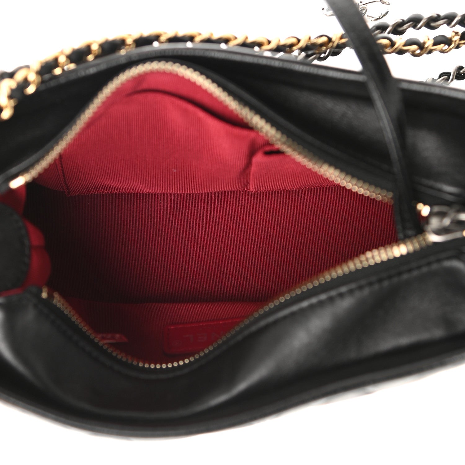 Chanel Aged Calfskin Quilted Small Gabrielle Hobo Black 5 of 11