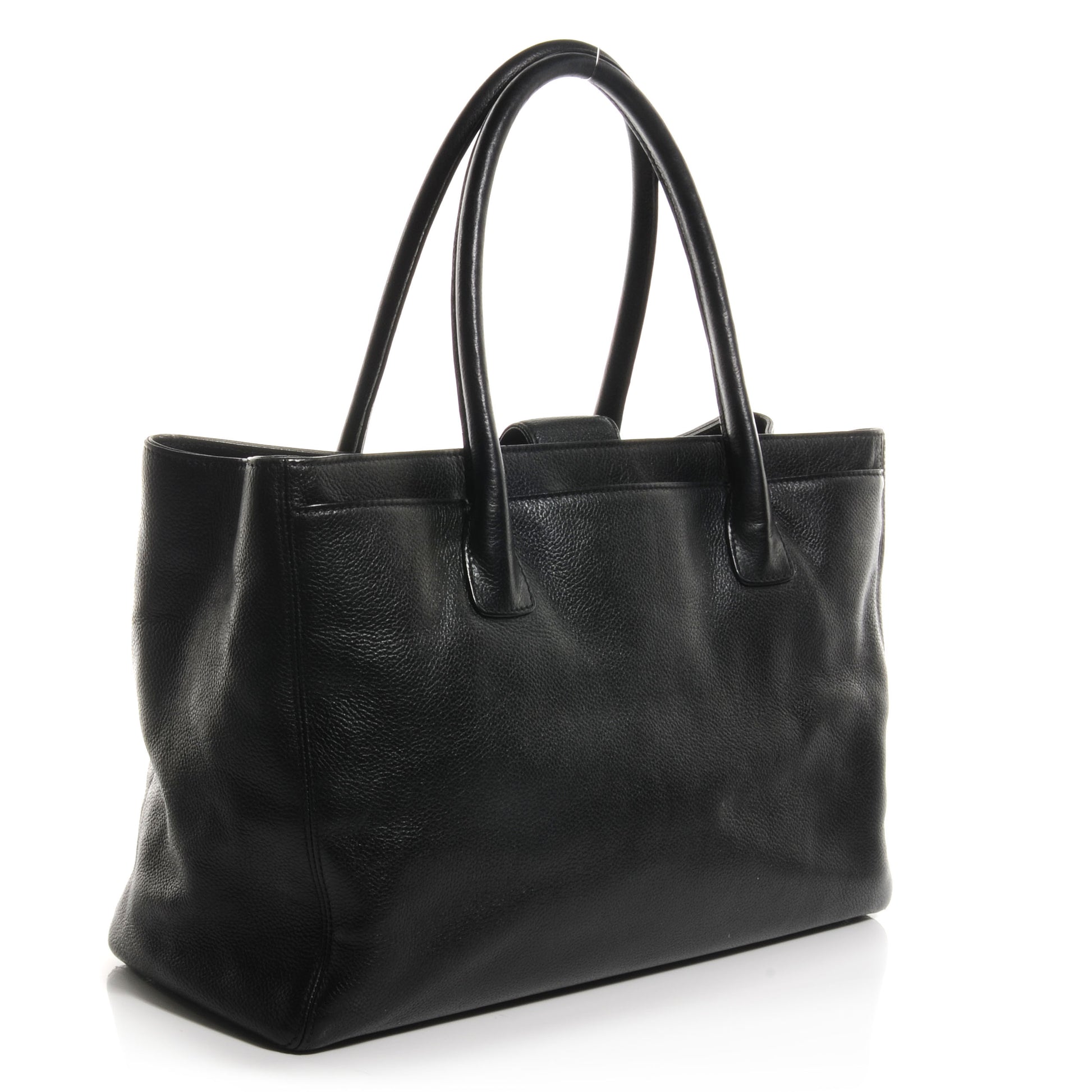 Chanel Calfskin Cerf Shopper Tote Black 3 of 18