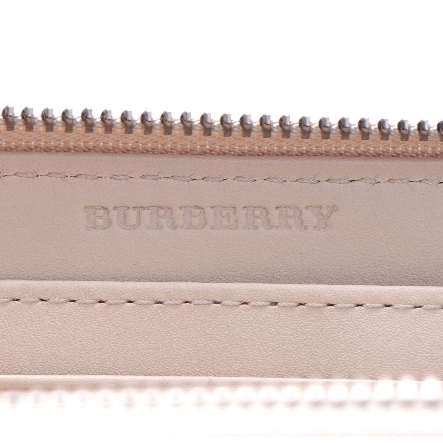 Burberry PVC Smoked Check Ziggy Zip Around Wallet 7 of 7