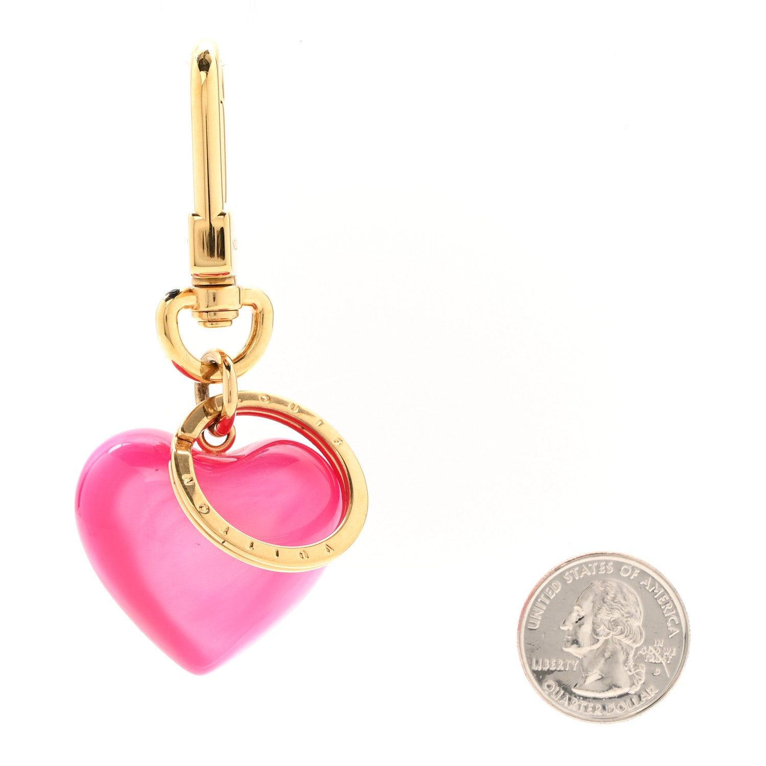 Louis Vuitton ピンクハートチャーム Louis Vuitton Heart Bag Charm Pink – DAC